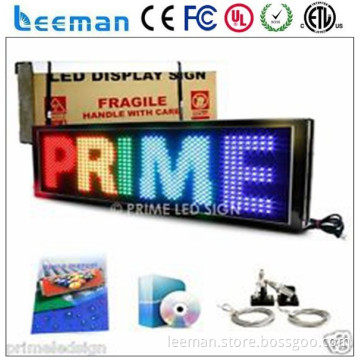 7*80 dot programmable message scrolling single color electronic led programmable sign display board